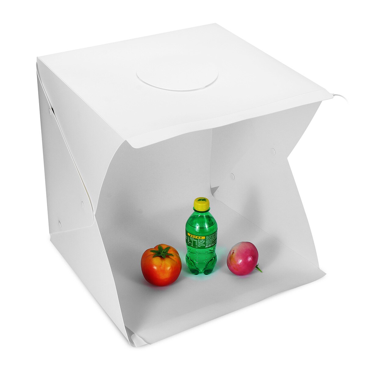 Bærbar foldbar lysboks fotografering studio softbox led lys blød boks telt kit til telefon kamera foto baggrund