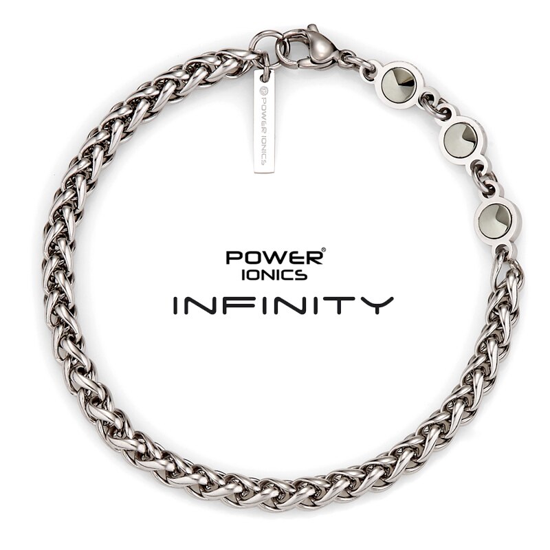 Power Ionics INFINITY Series nuova catena cubana alla moda 5mm uomo donna gioielli moda salute bracciale in germanio regali incisi gratuiti