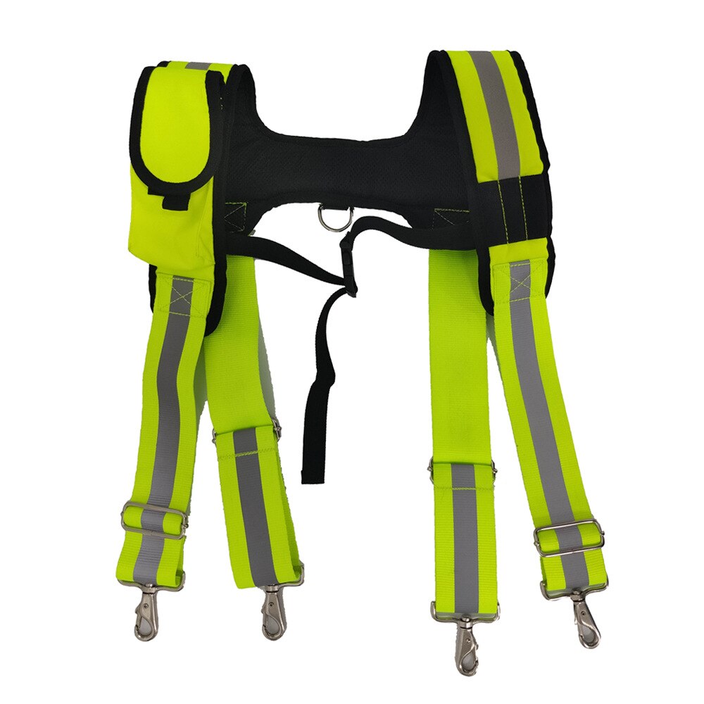 Bælteværktøj suspender hæng værktøjspose mindre vægt fluorescerende grønne seler mænd reflekterende strimmel suspensorio kraftige seler: Default Title