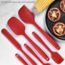 6Pcs/Set Silicone Spatulas Cake Cream Scrapers Heat-Resistant Oil Brush Non-Stick Butter Spreader Baking Kitchen Utensil Tools
