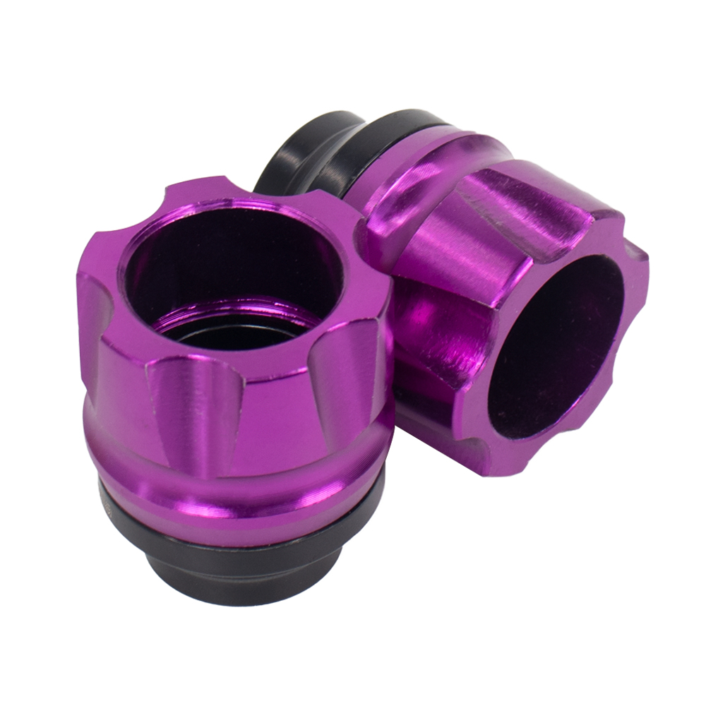 1Pairs Slider Cup Crash Protector Decoration Modification Parts for Zero for Kugoo Electric Scooter Tool Accessories: PURPLE