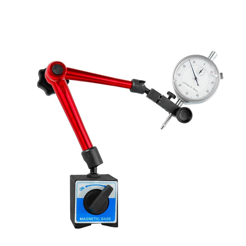 Cmcp måleur indikator magnetiske standere universal fleksibel magnetisk base holder stativ værktøj til ur indikator base