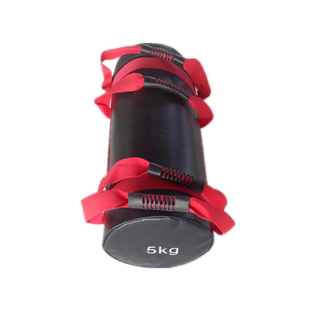 Strength training bag 5/10/15/20/25/30KG with handle punching bag strength training fitness boxing punching bag fitness trainin: Red