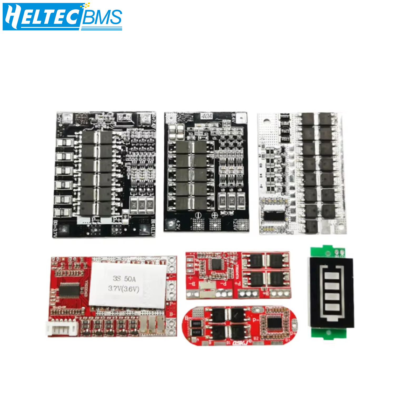 BMS 18650 Lipo/Lifepo4/Carte de Protection de Batterie Au Lithium 3.2V 3.7V 3S BMS 1.2A/1.3A 10A 15A 20A 30A 40A 50A 60A 100A