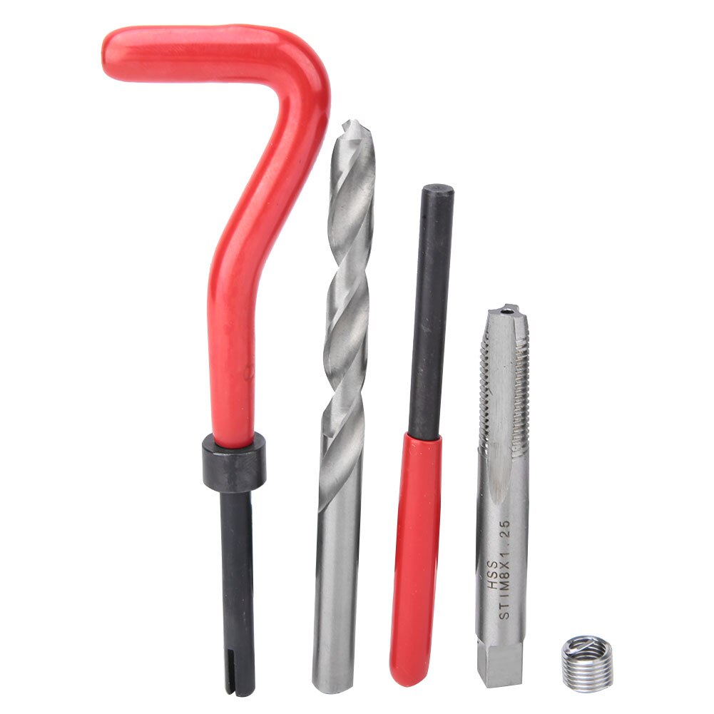 88Pcs Restoring Damaged Threads Thread Repair Tool Kits Screw Thread Inserts for Workshop 6mm-10mm