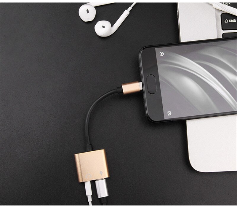 SUOZUN type c 3.5mm aux adapter USB C to 3.5mm AUX Headphones Adapter for xiaomi mi 9 8 6 Type-C 3.5 Jack Earphone Audio cable