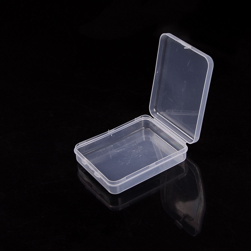 1PCS Practical Small Transparent Storage Box Collection Container Case with Lid