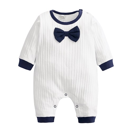 Lente herfst baby jumpsuit een stukken baby verjaardagsfeestje trouwjurken gentleman lange mouwen boy kleding Rompertjes SR393: 002 / 18m