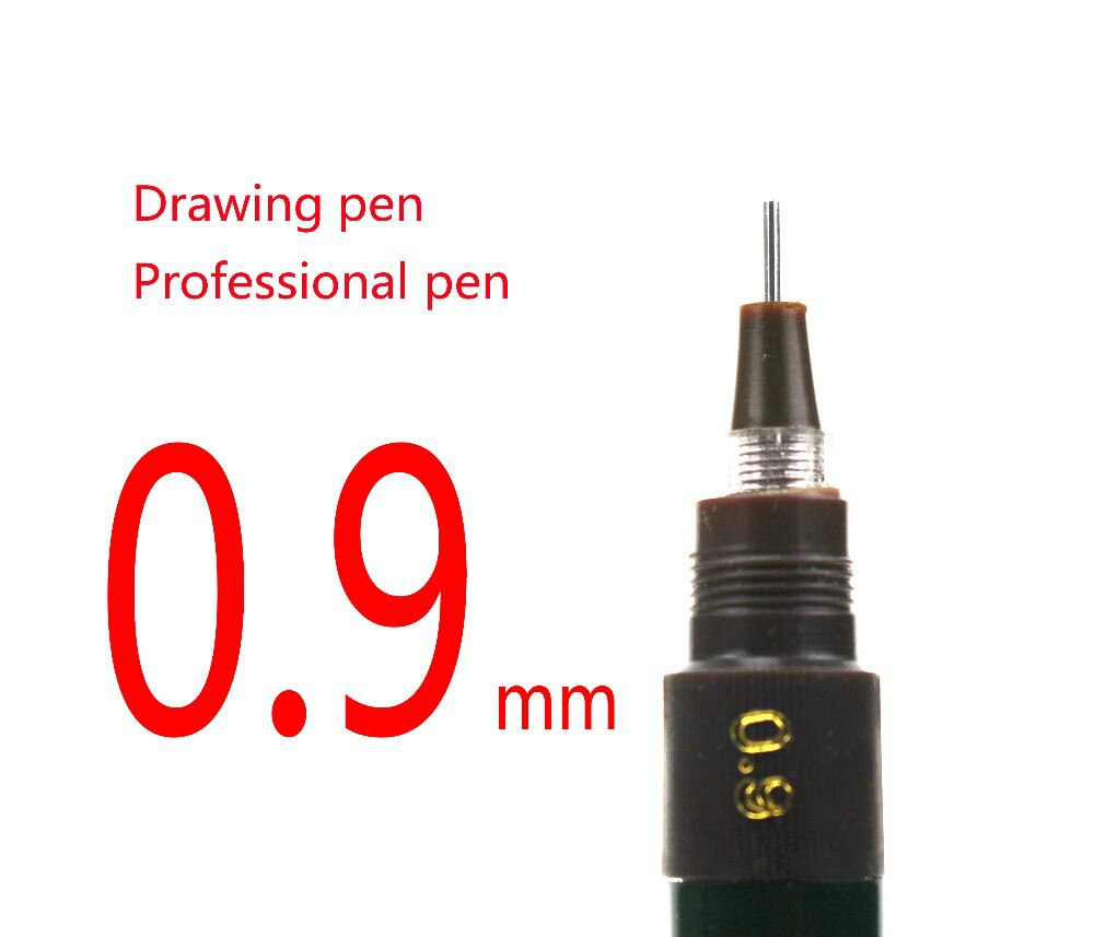 10PCS 0.9mm HERO Oplaadbare inkt naald pennen tekening pen Technische pen