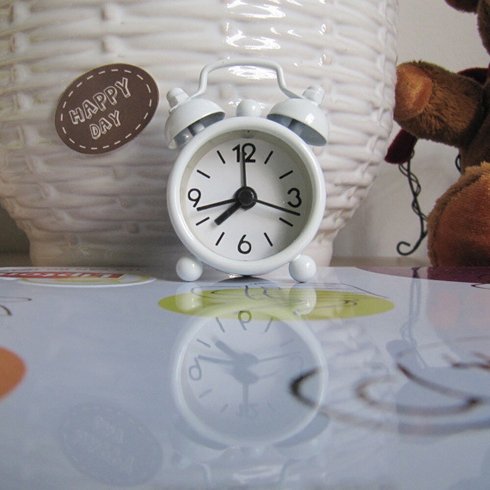 alarm clock Cute Mini Metal Small Alarm Clock Electronic loud alarm clock despertador reloj despertador wekker hout