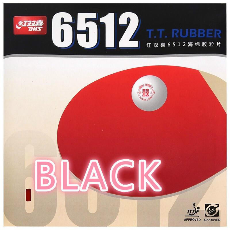 Original DHS Pro Edition Table Tennis Racket Rubber Pimples In 6512: black