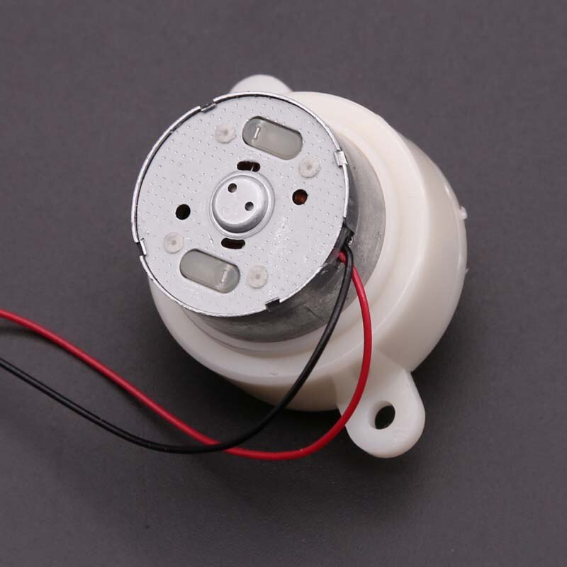 DC 6V-12V 7.5RPM Slow Speed Mute Micro 300 Turbo Worm Gearbox Gear Motor Speed Reducer Motor Ratio 1:600 DIY Toy Robot Model