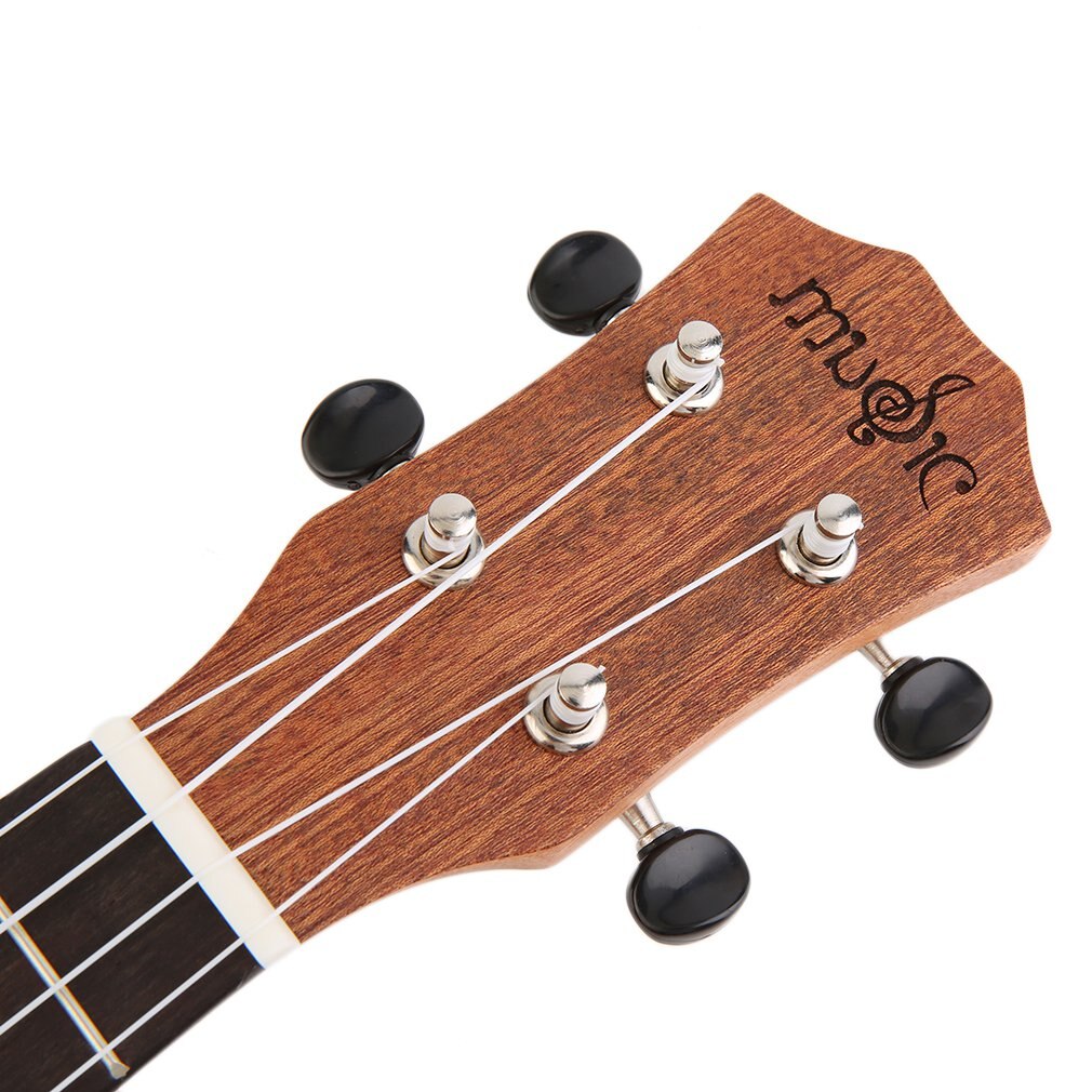 21Inch Soprano Acoustic Electric Ukulele Guitar 4 Strings Ukelele Guitarra Handcraft Wood White Guitarist Mahogany Plug-In