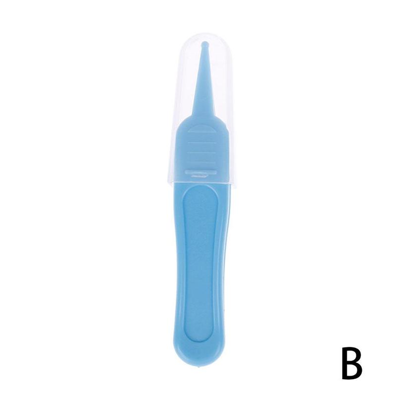Baby Dig Booger Clip neonati pulito naso dell&#39;orecchio pinza di sicurezza dell&#39;ombelico forniture per la cura sicurezza bambino pulizia di plastica pinzette accesso C1h4: 1 pcs blue