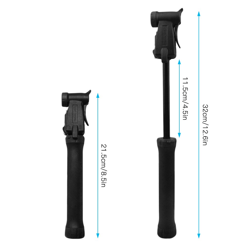 Mini Fahrrad Pumpe Fahrrad Pumpe 80PSI Fahrrad Luftpumpe Passt für Presta Schrader Ventil Manuelle Ändern