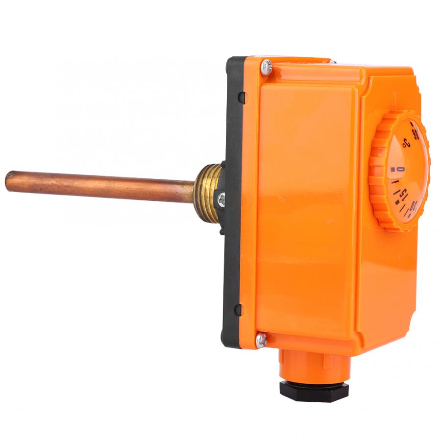 Termostato de tubería de agua , controlador de temperatura, 90 Celsius, piezas de sistema de calefacción de arranque de alta temperatura, G1/2