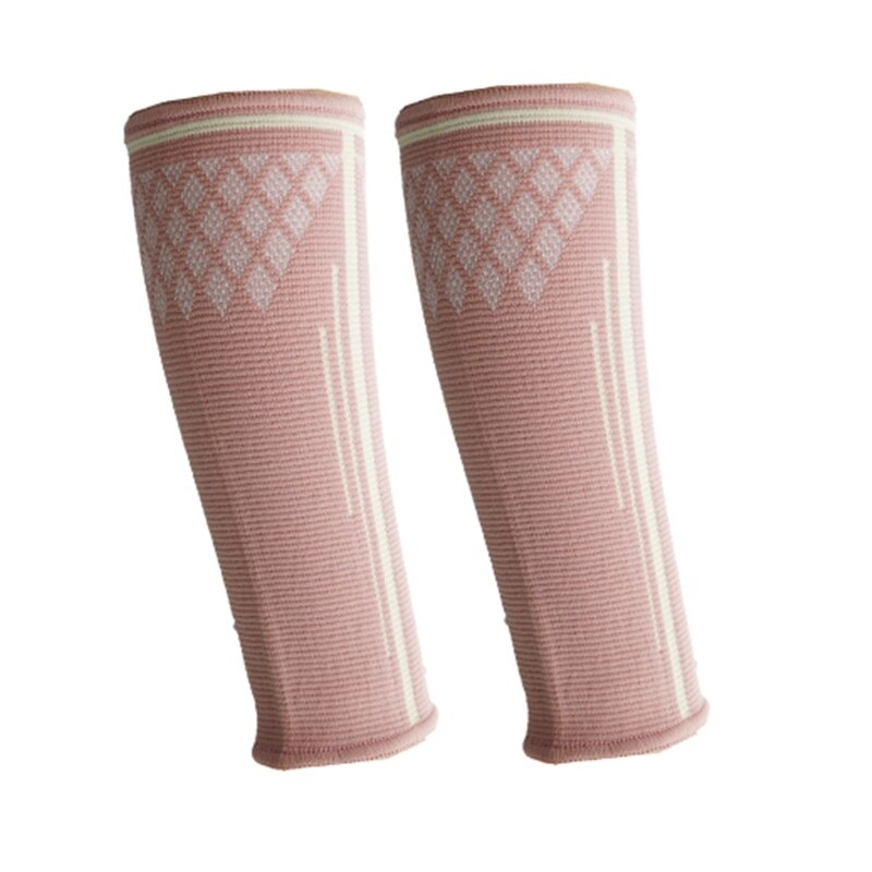 Bande de soutien de poignet à Compression 2 pièces, enveloppes de protection, bracelets de sport, avant-bras, manches de bras de volley-ball: Rose / S