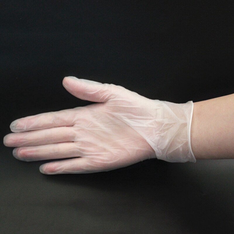 Vinyl Examination Gloves (Medium, 70-Count) Latex Free Rubber Disposable, Ultra-Strong, Clear Fluid, Blood, Exam, Healthcare, Fo