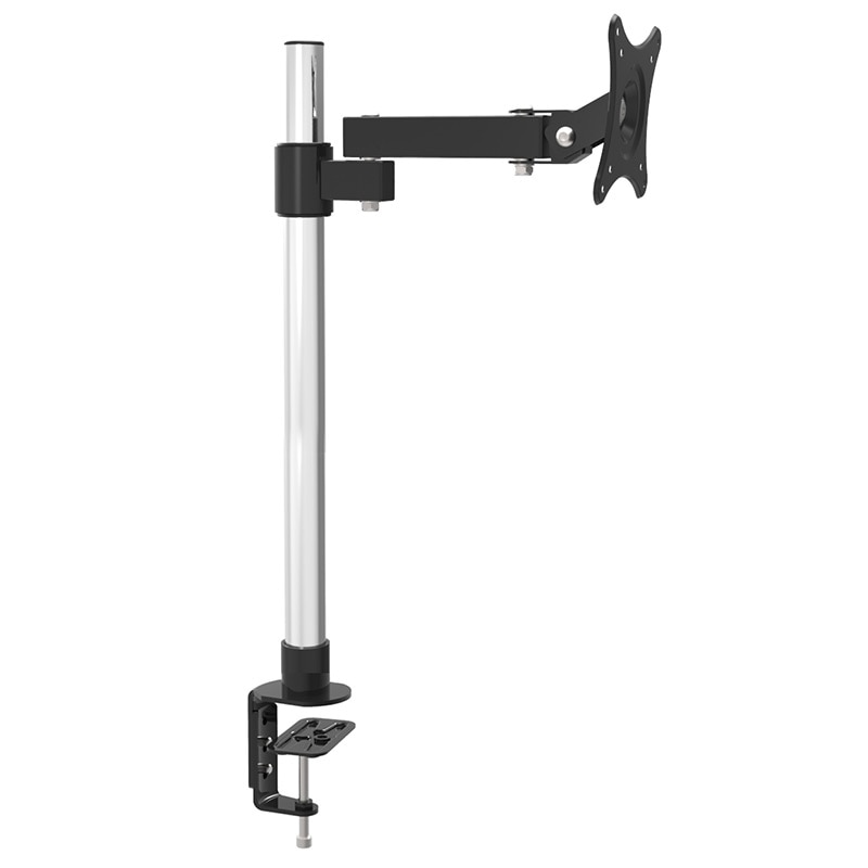 13 "-24" Lcd-scherm Desktop Tv Mount Monitor Houder Roestvrijstalen Roterende Lifting Intrekbare Tafel Vastklemmen Mount