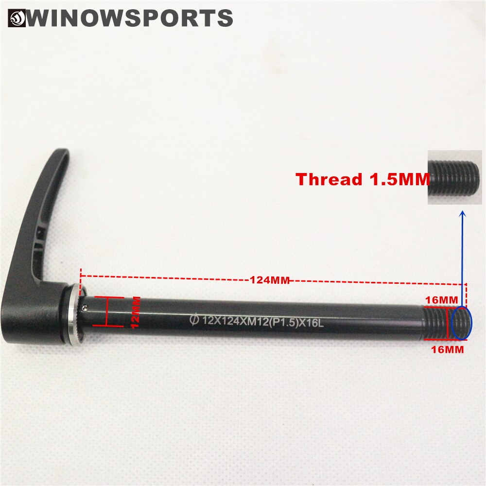 Winowsports Straße Rabatt Rahmen Steckachse 100*12mm gabel und rahmen 142*12mm schnell Freisetzung Spieß m12 Gewinde 1,5 MM Kies rahmen spieß