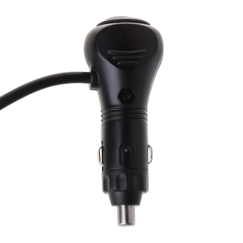 12V 24V Auto Sigarettenaansteker Adapte Kabel Stopcontact Met Aan-uit Schakelaar Knop #401