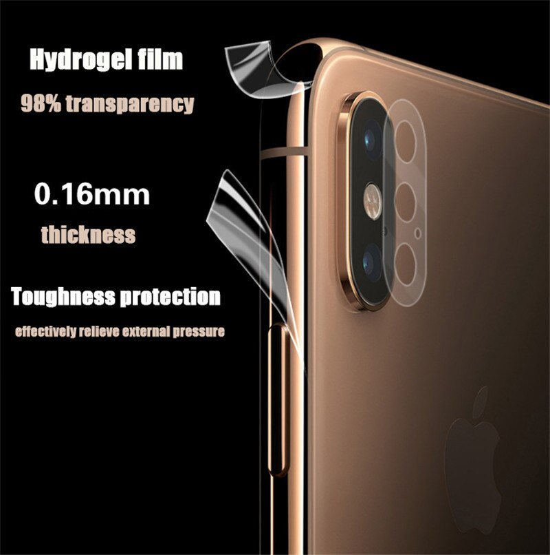 transparent praktisch Seite Film Für iphone11 8 8Plus Xs XS MAX XR Rand Schutz Film Ultra-dünne TPU Hydrogel Film Kleber