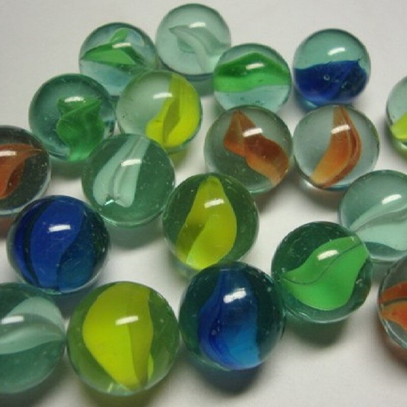 20 piezas de bolas de cristal de 25mm para decoración del hogar, máquina de Pinball, canicas transparentes, dijes, jarrón, juguetes de acuario para niños, adultos