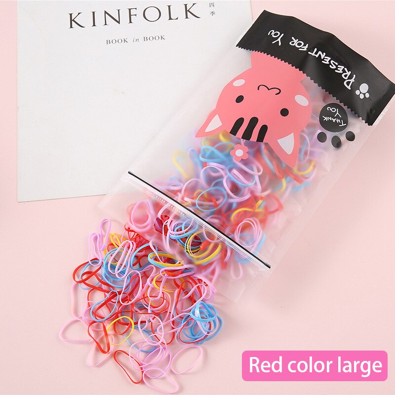 Kleurrijke Kinderen 1000 Wegwerp Kleine Elastiekjes Zal Niet Pijn Het Haar Styling Haar Accessoires Rubberen Band Styling: Hair ring 127-7