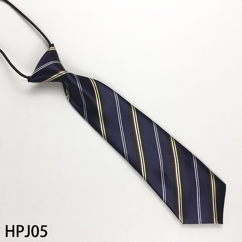 Stripe Plaid Satin Neck Tie Elastic School Boys Children Kids Baby Wedding Party Cravats Accessories Tie