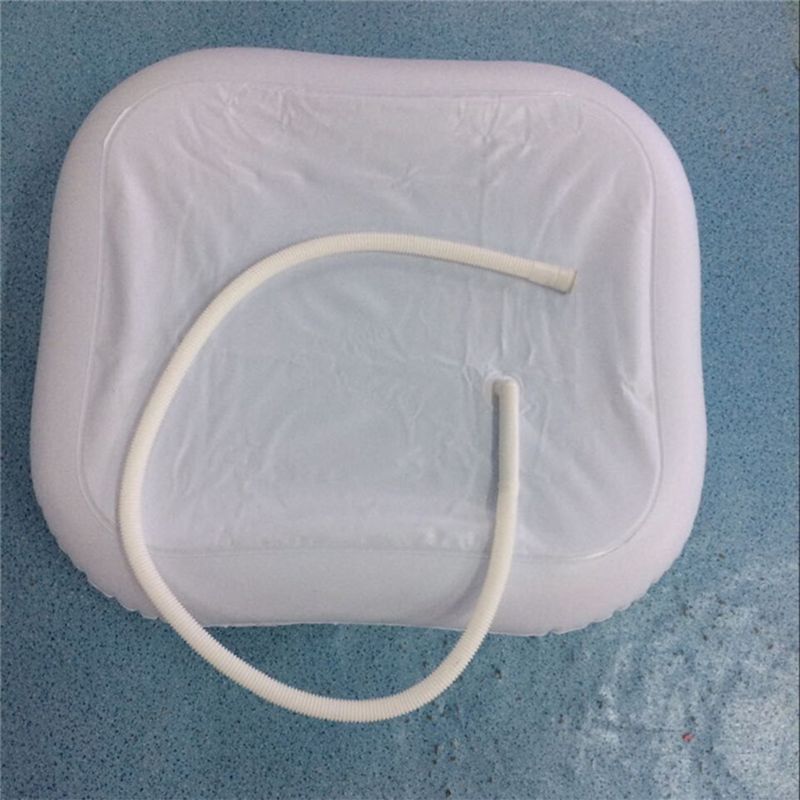 Inflatable Shampoo Basin for the Disabled Elderly Portable Hair Washing Basin Drain Tube Bed Rest Nursing Aid Sink