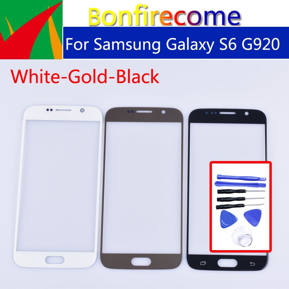 S6 Touchscreen Voor Samsung Galaxy S6 G920 G920F G920A G920FD G920I LCD Front Outer Glas Touch Screen Lens 5.1"