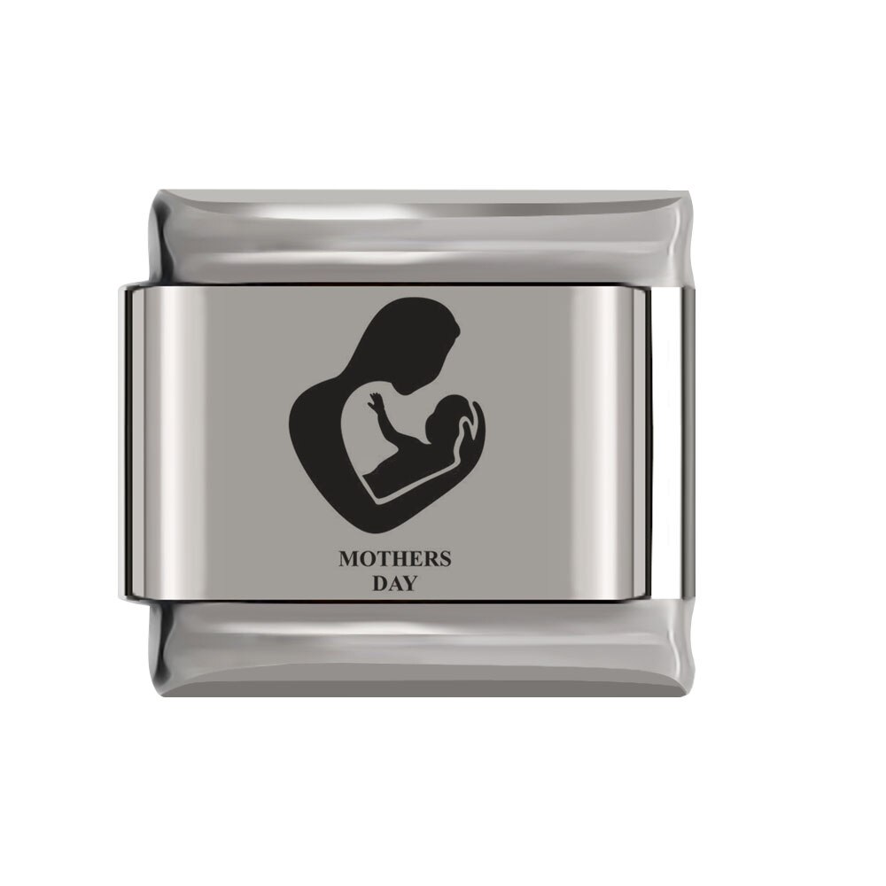 Fyour Original Daisy Dog Mother's Day Couples Charm Links Fit 9mm Width Bracelet Stainless Steel Jewelry DIY Making DJ130