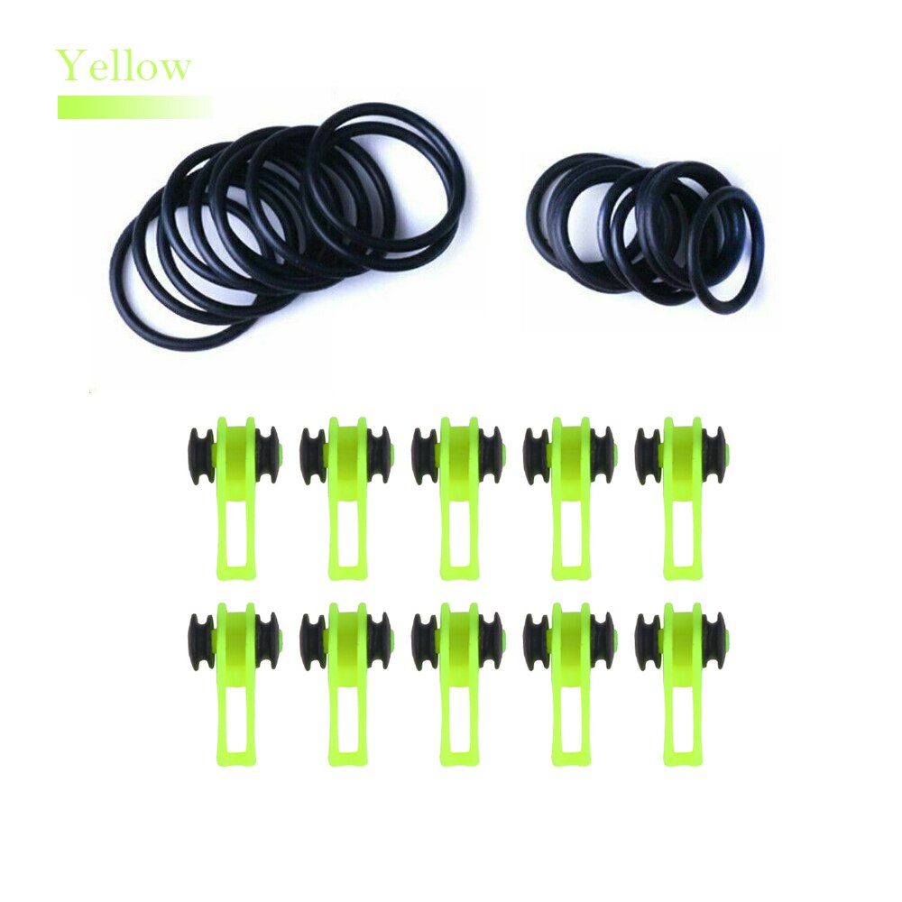 10 Pcs/Set Plastic fishing device for hanging lure on the rod hook hanger Fishing Rod Pole Hook Keeper for Locket Bait Device: G312423