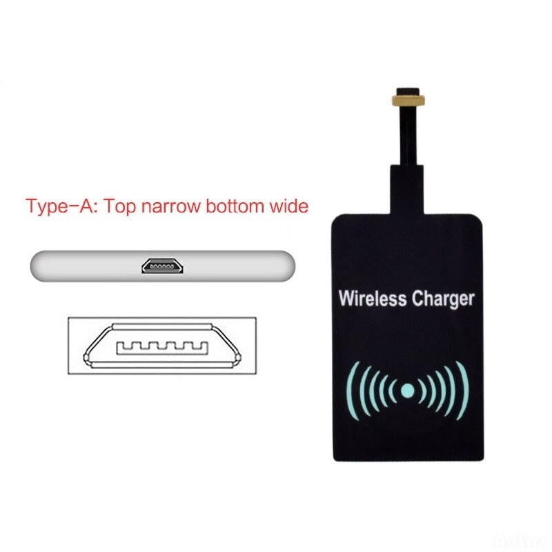 Qi Wireless Charging Kit Transmitter Charger Adapter Receptor Receiver Pad Coil Type-C Micro USB kit for iPhone Xiaomi Huawei: for Android type A