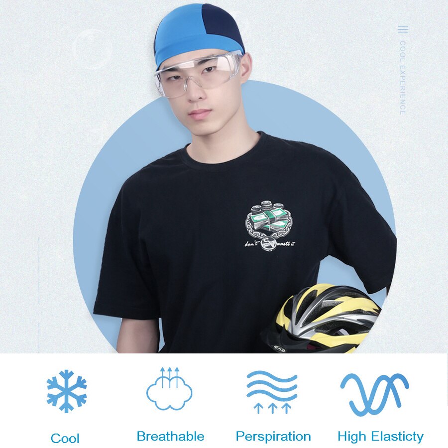 casco de refrigeración de secado rápido gorras de ciclismo bicicleta de carretera para correr motocicleta y fútbol bajo Gorro con líneas duras