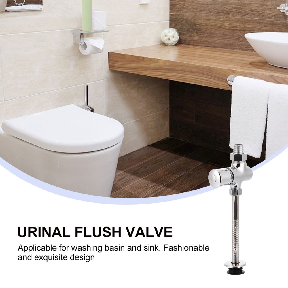 1 Pc Valve Premium Bathroom Supplies Hand Pressing Flushing Tool Manual Delay Flush Valve for Toilet B