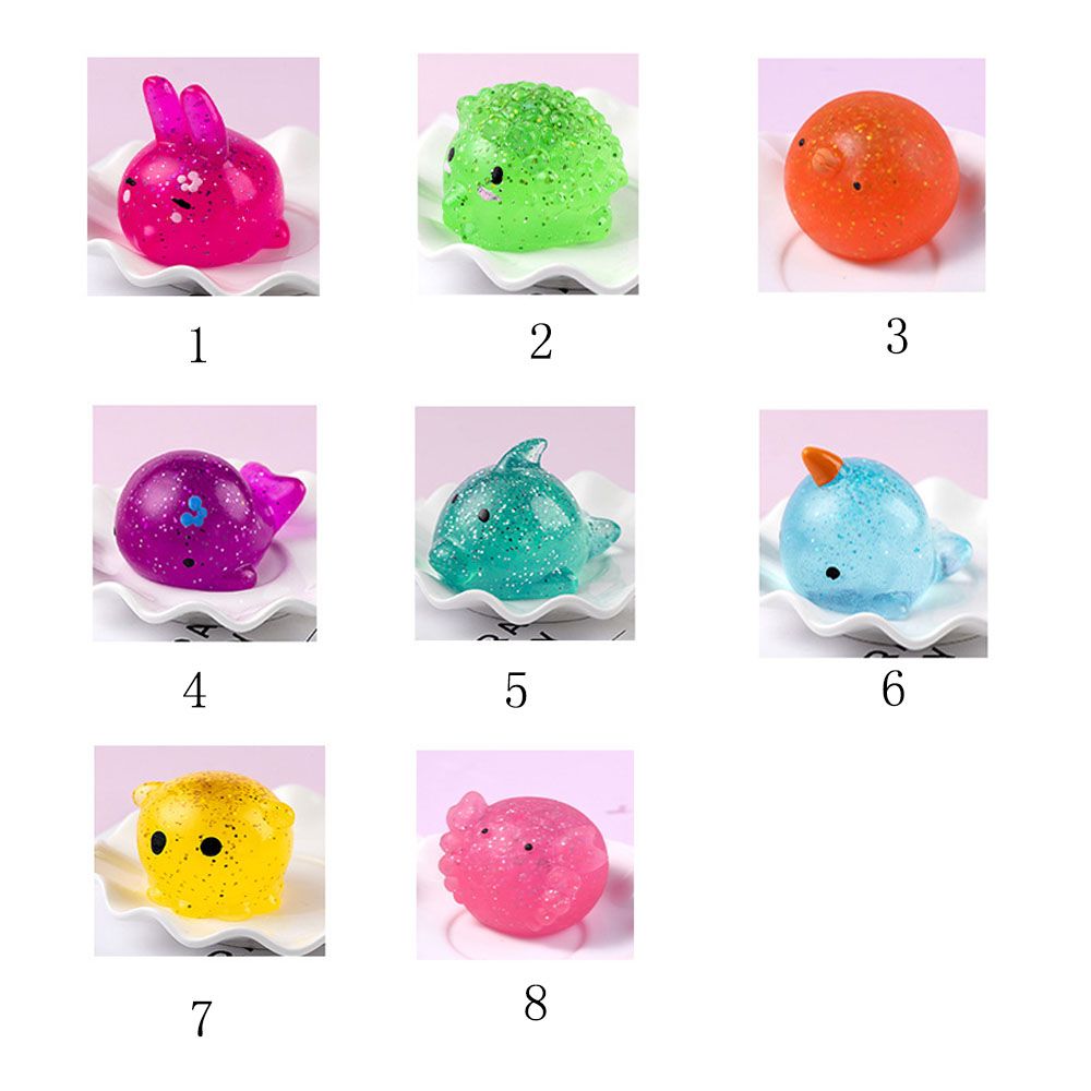 Juguetes blandos de Mochi para niños y adultos, mordedores blandos de animales para apretar, novedad, curación, diversión, juguete para aliviar el estrés, decoración, 1 ud.