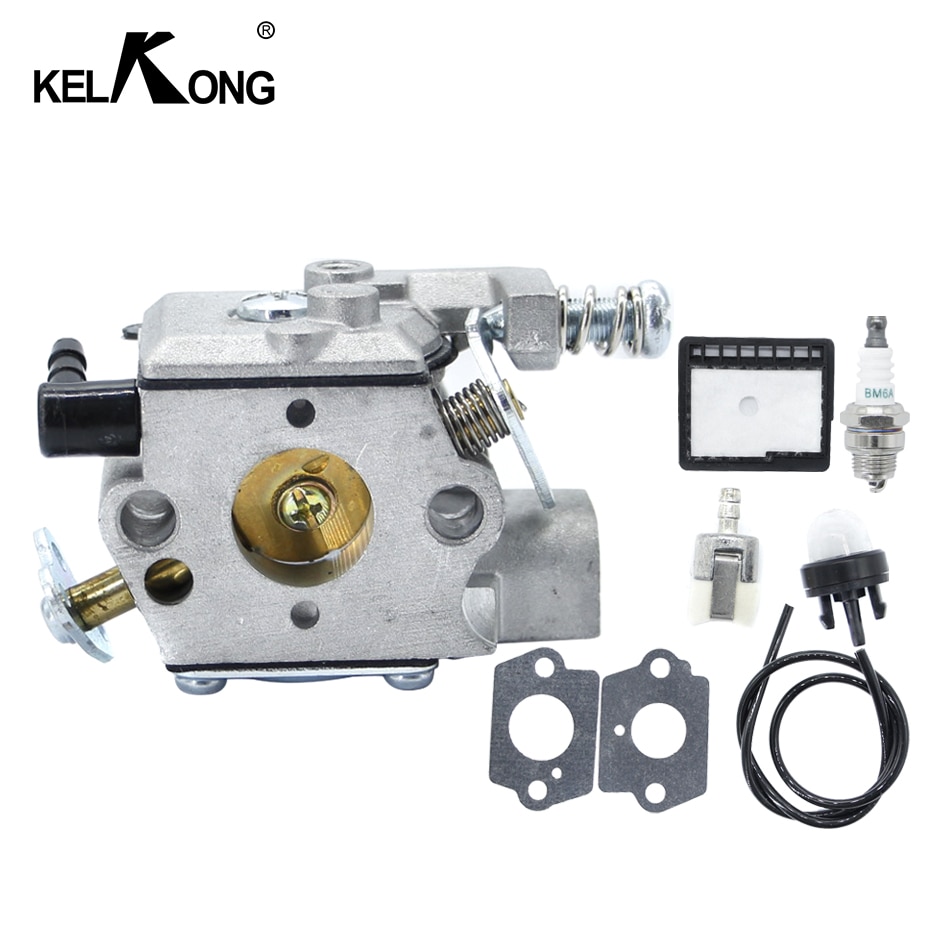 KELKONG-Juego de carburador para Walbro WT-589, recambio de motosierra con filtro de aire Spark, Echo CS300, 301, 305, 340, 341, 345, 346, a021000231