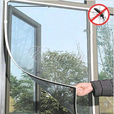 Hand-free DIY White Screen window Magic Door Curtain Anti-Mosquito Screen window Fly Bug Insect 150X130CM 200X150CM