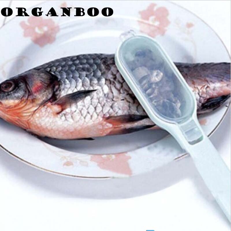 Cheap Useful 1Pcs kitchen tool cleaning fish skin fish scales brush shaver Remover Cleaner Descaler Skinner Scaler fishing tools