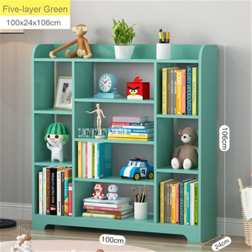 Simple And Modern Storage Cabinet Floor Rack Fives-layer Environmental Protection Simple Bookcase Combination Storage Cabinet