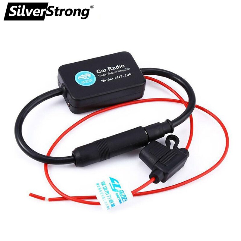 SilverStrong Universal Car DVD Radio Antenna Signal booster Radio antenna Amplifier Booster adapter prevent from interference