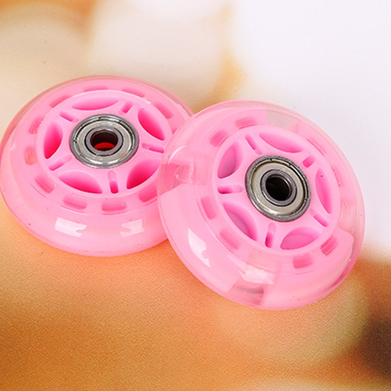 4Pcs Inline Roller Skates, Roller Flashing Wheels, Wear-Resistant PU Material, Soft Rubber, Silent Light