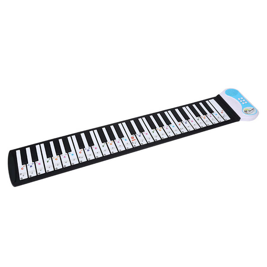 Autocollants de Notes de musique de clavier de Piano amovibles en PVC (pour 66/88 touches) autocollants de Notes de lettre de Piano de couleur autocollant de spectre de Piano