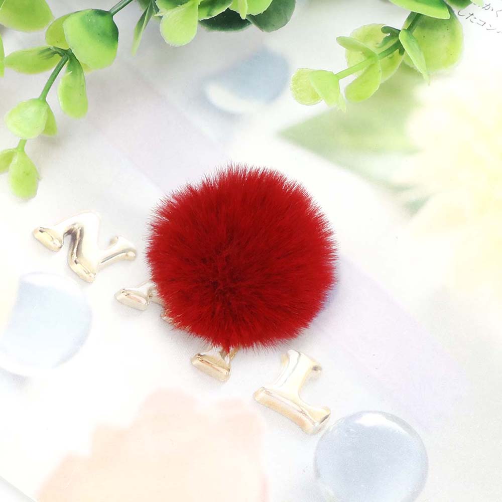 10 stk / posere 3-6cm pomponger fluffy plysjball mykt kunstig hår ball farge pompong diy sko lue bag klestilbehør: 4 cm