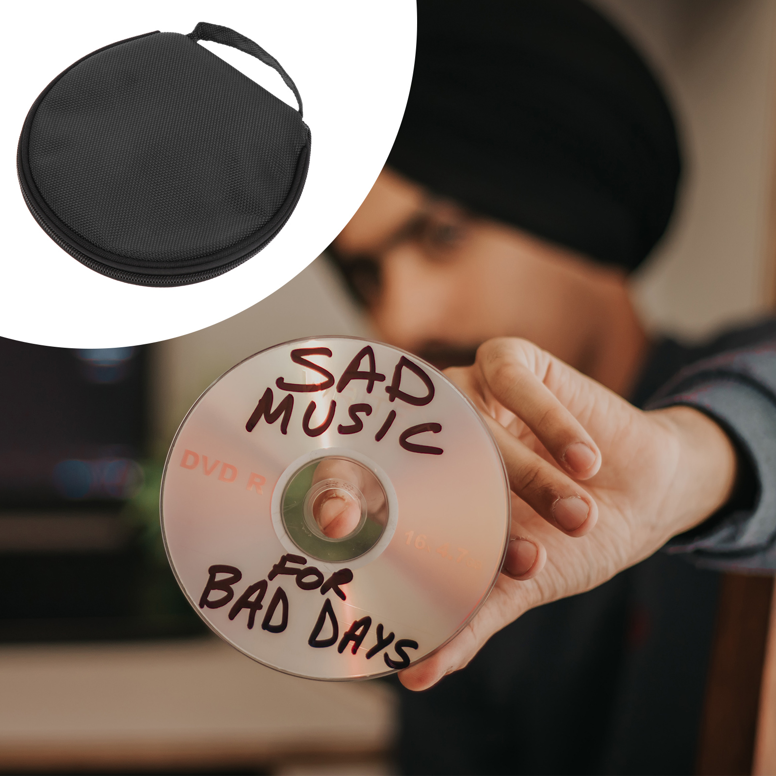 20-capaciteit CD-tas Opbergzakken Ritstas Grote beschermer Vcd DVD-organizer Oxford stoffen schijf Reizen