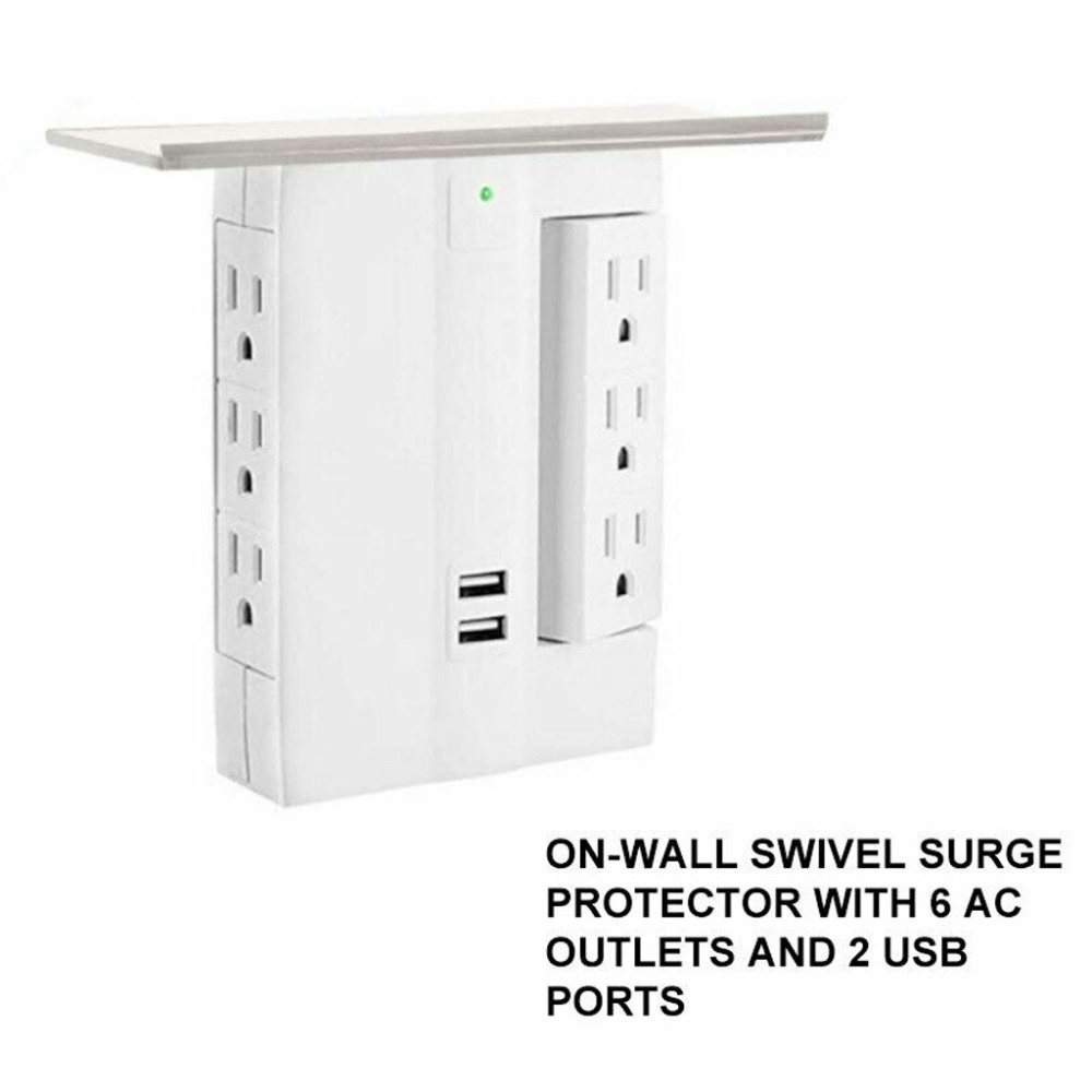 USB Buchse Regal Zauberstab-Montiert Stecker UNS Multi Stecker Buchse Regal 8 Hafen Anstieg Schutz 6 Steckdose Verlängerung