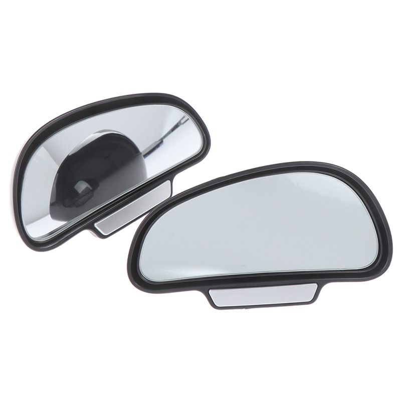 Zwart 360 Graden Verstelbare Auto Spiegel Groothoek Side Rear Spiegels Blind Spot Snap Manier Voor Parking Extra Achteruitrijcamera spiegel