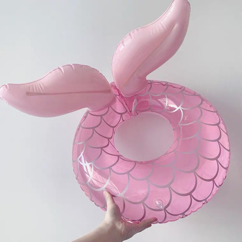 Zomer Roze Mermaid Zwemmen Ring Opblaasbare Pvc Vissenstaart Vlotter Rij Voor Baby Zwemmen Seat Zwembad Speelgoed Zwemmen apparatuur