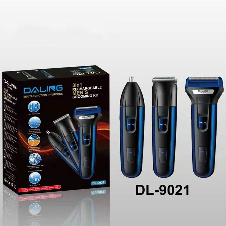 100-240v 3 in 1 elektrisch scheerapparaat, tondeuse, haartrimmer, titanium baardtrimmer, scheerapparaat, mannen, neustrimmer: 03